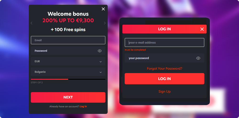 1Red Casino Login and Registration